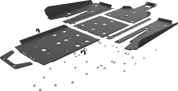Seizmik 76-10167KIT2 Skid Plate - 2 Seat - Pkg. 2 of 2 - for Polaris - Rzr - Pro