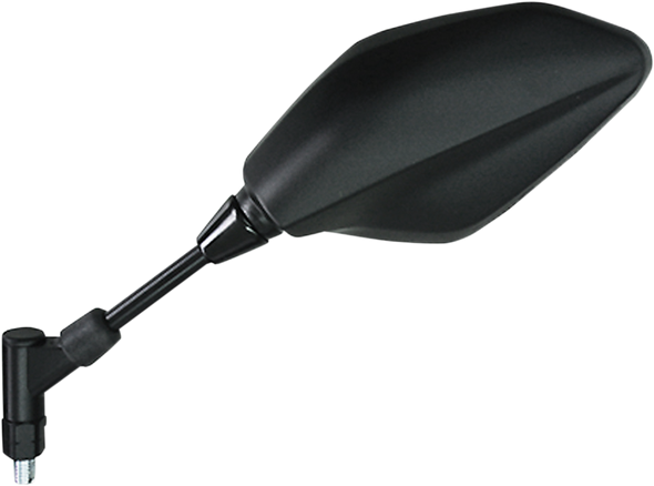 Emgo 20-34932 Mirror - Side View - Polygon - Black - Left