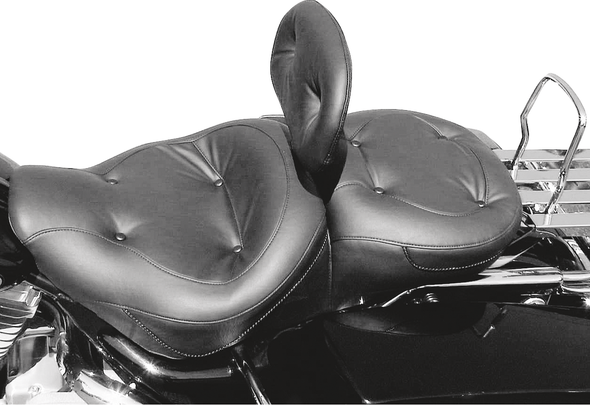 Mustang 75465 Wide Regal Touring One Piece Seat for Harley Davidson FLHR/FLHX