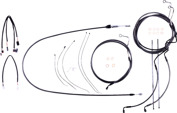Magnum Shielding 4871222 Black Pearl Designer Handlebar Installation Kit