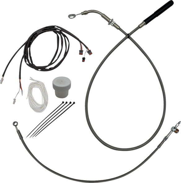 Fat Baggers Inc. 119014 Ez Install Kit - +6" - FLHT, Flhx - Braided