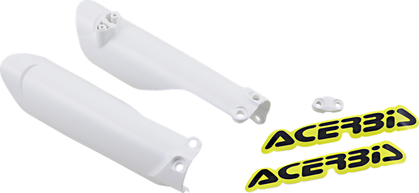 Acerbis 2791510002 Lower Fork Covers for Inverted Forks - White
