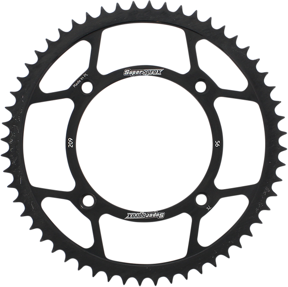 Supersprox RFE-209-56-BLK Steel Rear Sprocket - 56 Tooth