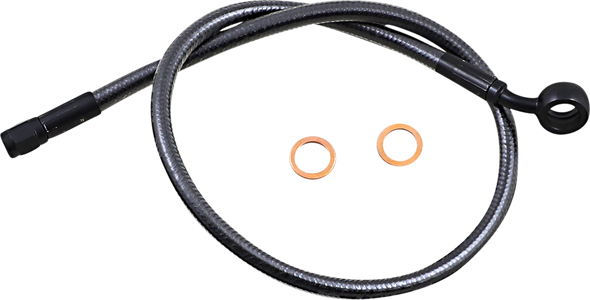Magnum Shielding AS478124 Brake Line - 12mm-35° - 24" - Black Pearl