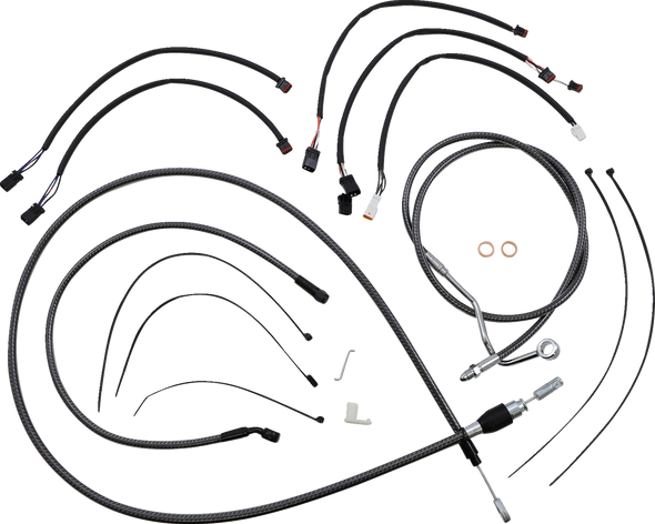 Magnum Shielding 7871131 Karbonfibr Designer Handlebar Installation Kit - 21-23