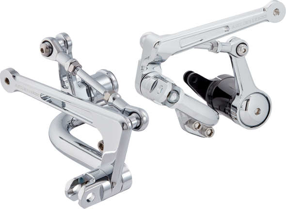 Arlen Ness 420-142 Mid Controls - Chrome - Flt 00-07