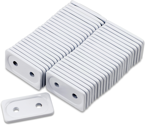 WOODY'S ADG-3815-48 Support Plates - Grand Digger - White - Double - 48 Pack