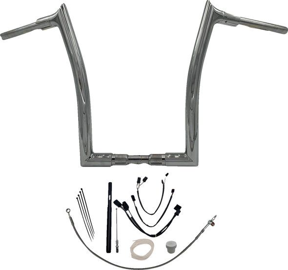 Fat Baggers Inc. 819616 1-1/2" Ez Install Pointed Top Handlebar Kit - 16"