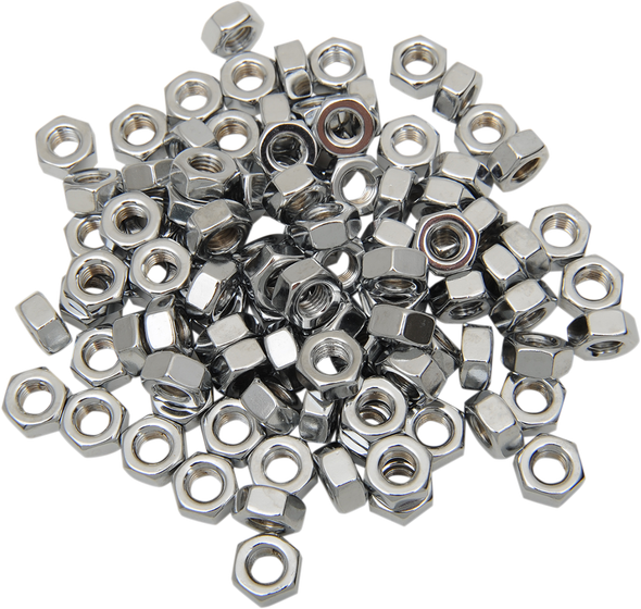 Drag Specialties DS-190658 Nut - Hex - 1/4"-28 - Chrome