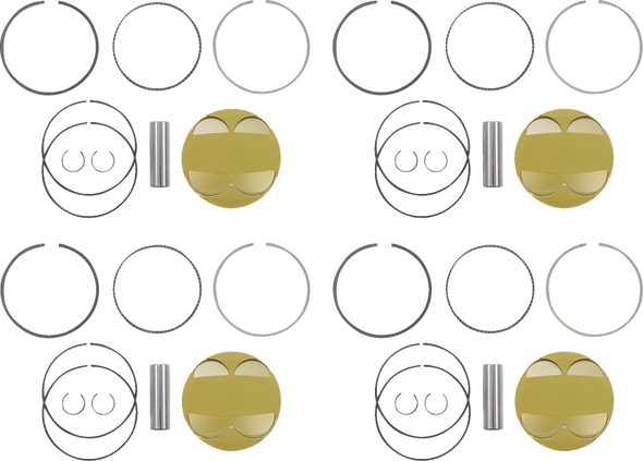 Je Pistons 379443 Piston Kit - 84.00 mm - 13.5:1 Cr - for Suzuki GSX1300R 08-19