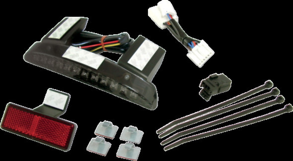 Smoke Smoked LED Running Tail light Brake Taillight Assembly Chopped Rear Fender