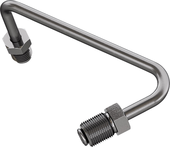Goodridge P666-03C Universal Banjo - AN3 Adaptor - S Bend - Stainless Steel
