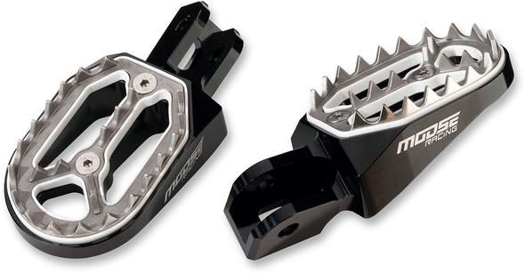 Moose Black/Silver Qualifier Footpegs 1620-1736 for 2003-2017 FOR HONDA CRF230F