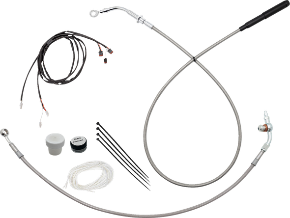 Fat Baggers Inc. 119918-C Ez Install Kit - Braided Stainless Steel/Chrome