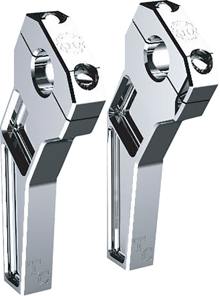 Todd'S Cycle Td-R22-06 Risers - Pullback - 1-1/8" Clamping - 6" Rise - Chrome