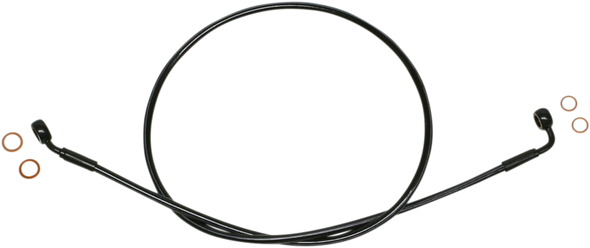 Magnum Shielding SBB0601-45 Brake Line - Ez Align - Stainless Steel - Black