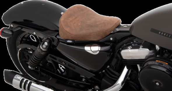 DRAG SPECIALTIES SEATS 0804-0742 SEAT SOLO BOBR BRN LEATHR