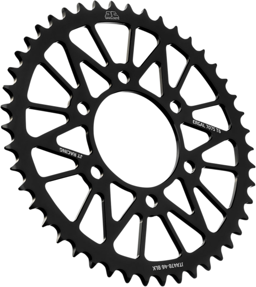 JT Sprockets JTA478.46BLK Rear Sprocket - for Kawasaki - Black - 46-Tooth