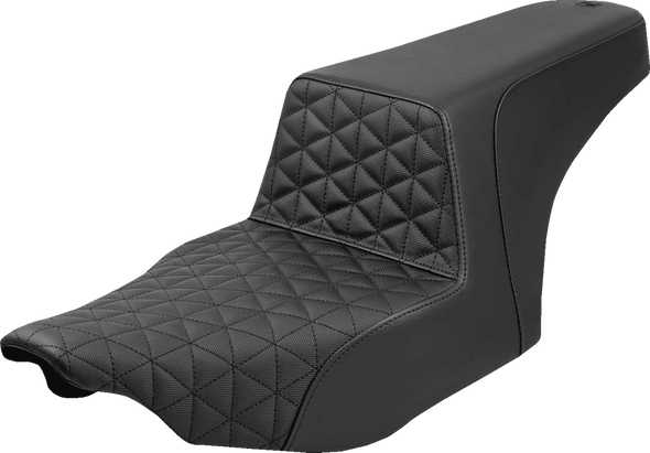Saddlemen 823-07-179 Step-Up Seat - Tri-Gripper - Black - FLH/FLT 23-25