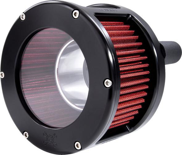 Feuling Parts 5424 Ba Race Series Air Cleaner Kit - Black Anodized - Red Filter