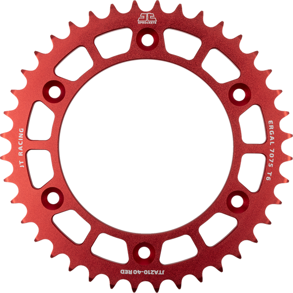 JT Sprockets JTA210.40RED Rear Sprocket - Red - 40 Tooth - for Honda