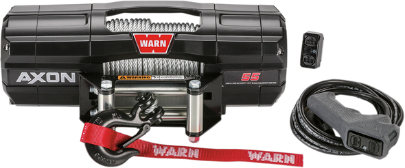 Warn 101155 Axon 55 Winch - Wire Rope - 50'