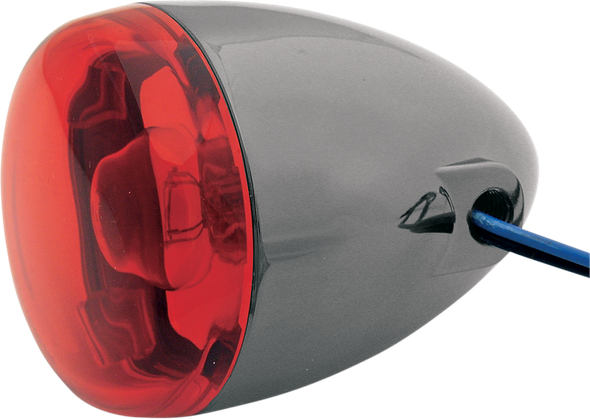CHRIS PRODUCTS 8501R-BN TURN SIGNAL BK NKL W/RED