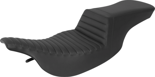Saddlemen 897-07-191 Tour Step-Up Seat -Tuck-n-Roll - Black - FL 97-07