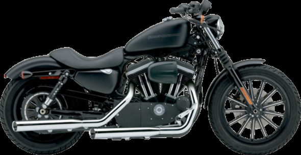 Cobra 09-13 Harley XL883N Slip-On Exhaust (Chrome / 3")