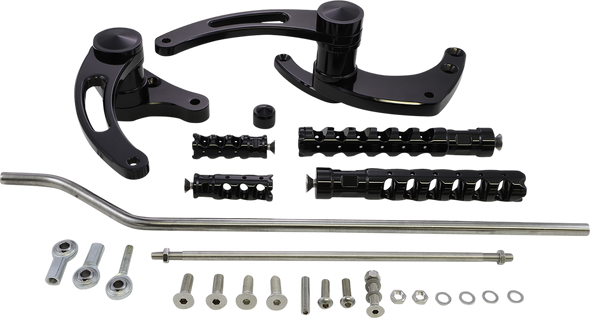 Accutronix FC102-SSAKB Forward Control - Black - Slotted
