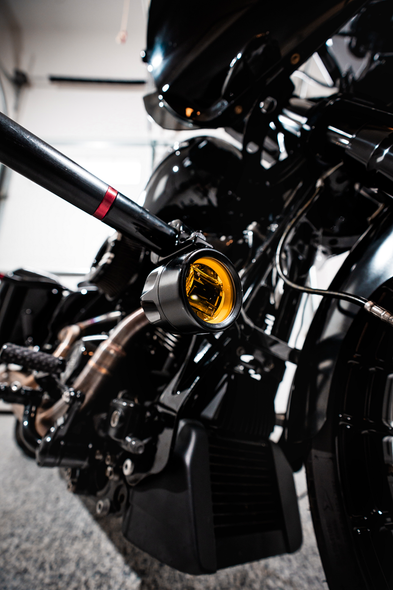 Custom Dynamics PB-FOG-UNV-YB Fog Light - Black - Yellow Lens - Universal