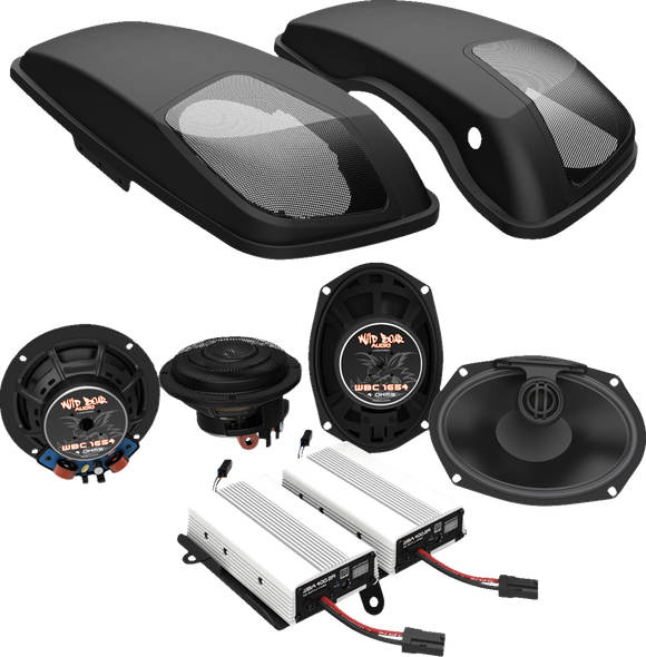 Wild Boar Audio Wba 800.4SG Kit Speaker/Amplifier Lid Kit - Flht
