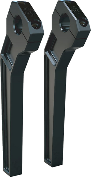 Todd'S Cycle Td-R22-10B Risers - Pullback - 1-1/8" Clamping - 10" Rise - Black