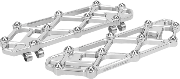 Arlen Ness 410-054 Diamond Floorboards - Driver - Chrome