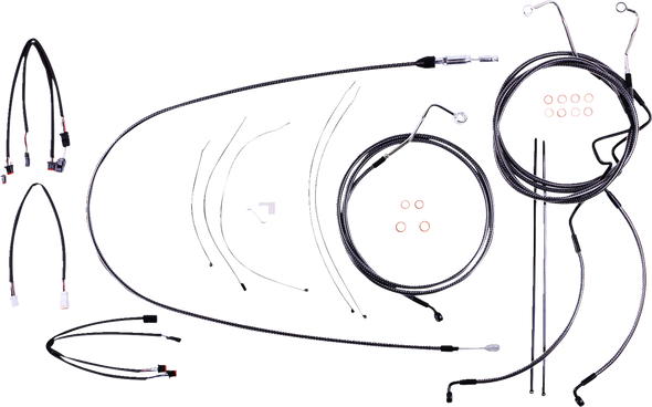Magnum Shielding 7871202 Karbonfibr Designer Handlebar Installation Kit - 21-23