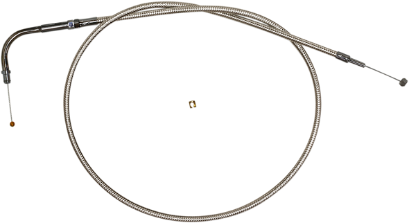 Magnum Shielding 53216 Polished Stainless Steel Braided Throttle Cable - 45-1/2"