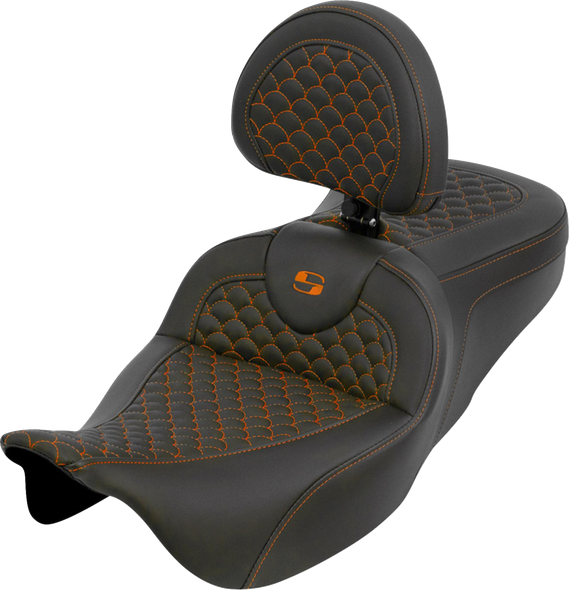 Saddlemen 808-07B-208B3 Roadsofa Seat - Dragon Scale - Touring 08-25