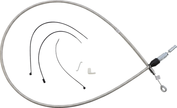 Magnum Shielding 523420HE Polished Stainless Quick Connect Upper Clutch Cable