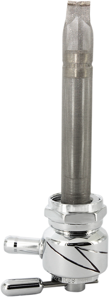 Pingel 1311-Cl Round Fuel Valve - Lightning Chrome - 22 MM
