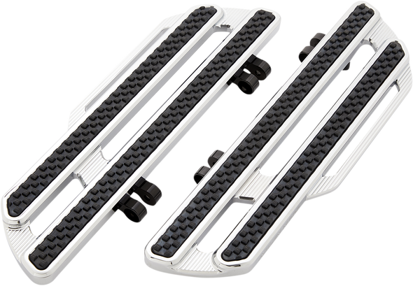 Arlen Ness 410-017 Method Driver Floorboards - Extended - Chrome