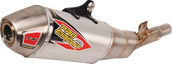 PRO Circuit 0122445A T-6 Slip-On Muffler - Stainless Steel
