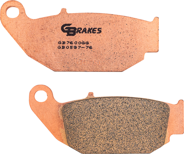 Gbrakes GB0597-76 Brake Pads - Sintered - Rear