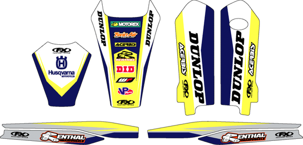 Factory Effex 19-50620 Trim Kit Graphic - Husqvarna