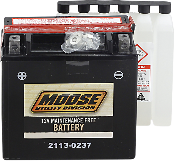 Moose Utility MTX14-BS AGM Maintenance Free Battery YTX14-BS