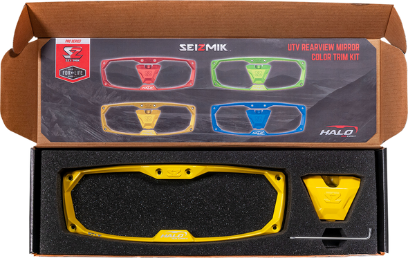 Seizmik 56-18103 Trim Kit - Halo-Ra Series/Rear View/Mirror - Yellow