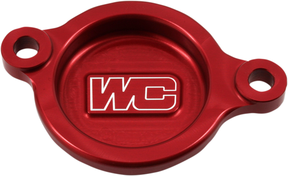 WORKS CONNECTION 27-006 OIL FILTER CVR RED 27-006