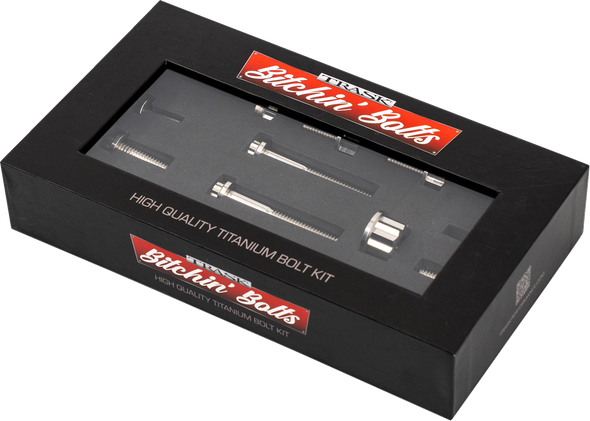 Trask TM-1050-F Bitchin' Bolts Hardware Kit - Titanium - M8 - Peg Mount