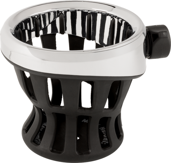 Ciro 55422 Gen 2 Drink Holder - Chrome - Passenger - Black Mount