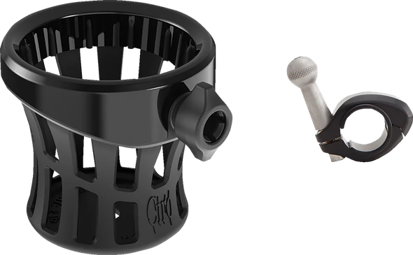 Ciro 55613 Gen 2 Drink Holder - Black - Black 7/8"/1" Handlebar Mount