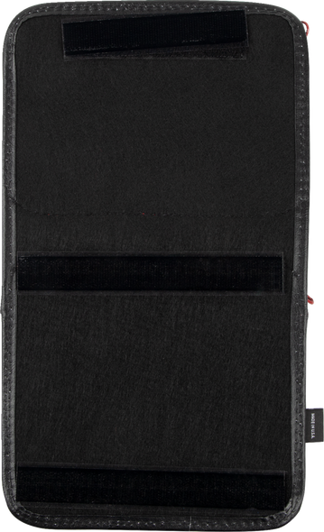 Show Chrome H44-4ZRED Kaliber Dash Pouch - Black with Red Zipper